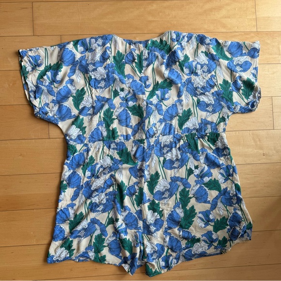 1X Floral Playsuit/Jumper Drawstring - Picture 2 of 3